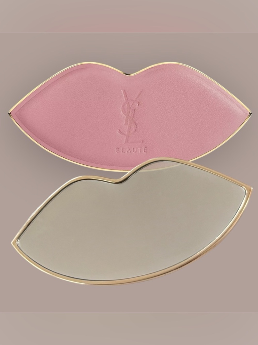 Yves Saint Laurent (YSL) Beauty Lip-Shaped Compact Mirror